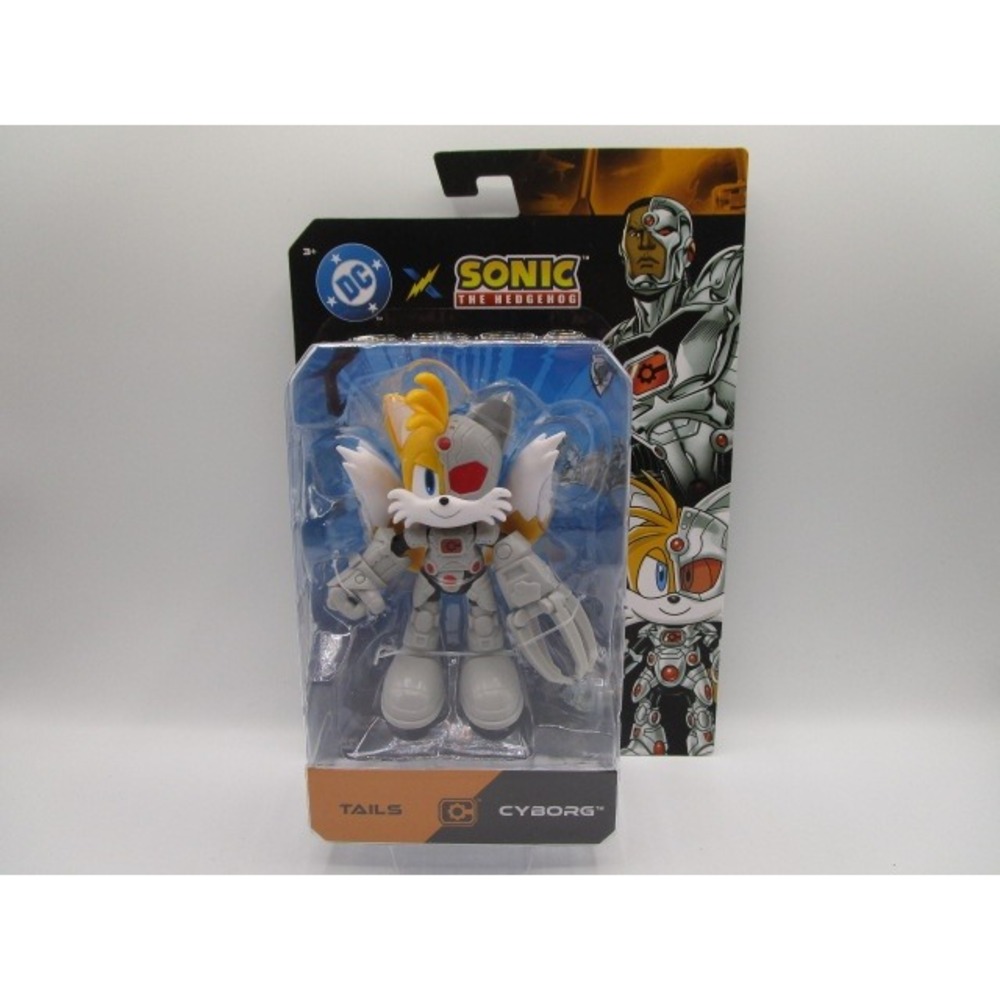 Jakks Pacific DC Comics x Sonic the Hedgehog Tails as Cyborg Action Figure